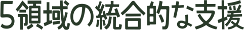 5領域の統合的な支援